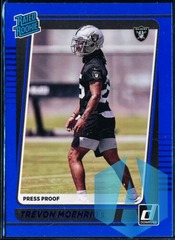 2021 Donruss Football Trevon Moehrig Rated Rookie BLUE #350 Las Vegas Raiders